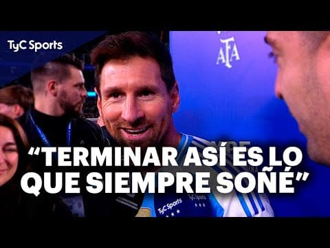 La PALABRA de MESSI tras su ÚLTIMO PARTIDO por ELIMINATORIAS en el PAÍS con la SELECCIÓN ARGENTINA