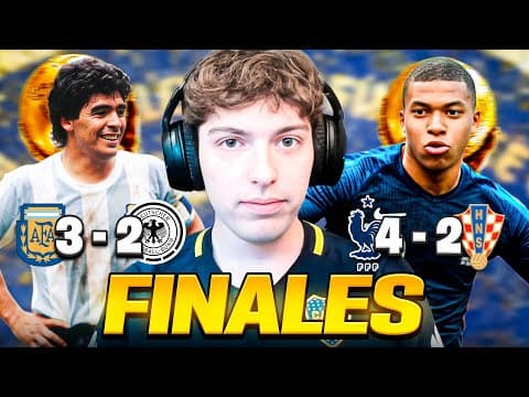REACCION A TODOS LOS CAMPEONES Y FINALES DE LOS MUNDIALES (1930-2022) - CUAL ES MEJOR?