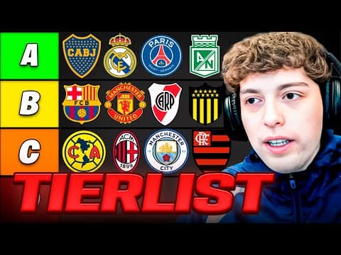 LOS EQUIPOS MAS GRANDES DEL MUNDO! TIERLIST (2025)