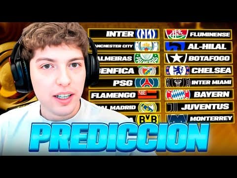 MI PREDICCION PARA LOS OCTAVOS DE FINAL - MUNDIAL DE CLUBES 2025