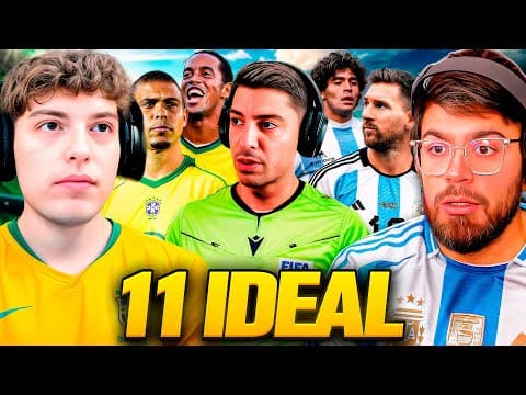 11 IDEAL (BRASIL) vs. 11 IDEAL (ARGENTINA) ft. LA COBRA - CON ARBITRAJE: QUIEN SABE DE FUTBOL?