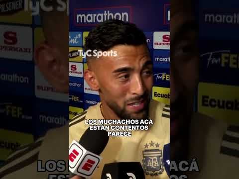 "LOS MUCHACHOS ACÁ ESTÁN CONTENTOS... PARECE QUE GANARON LA FINAL DEL MUNDO"