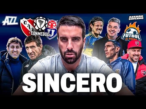 AZZARO SINCERO 🔥 (INDEPENDIENTE, BOCA, RACING, RIVER, CLÁSICO ROSARINO, FÚTBOL AL HORNO)